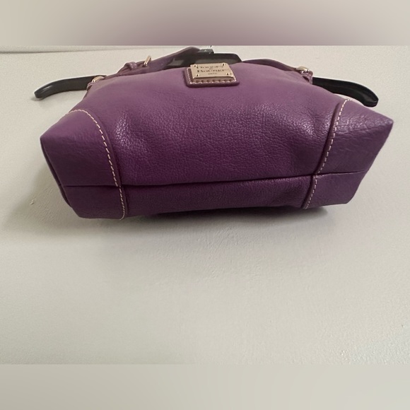 Dooney & Bourke purple pebble grain leather handbag - Picture 7 of 11
